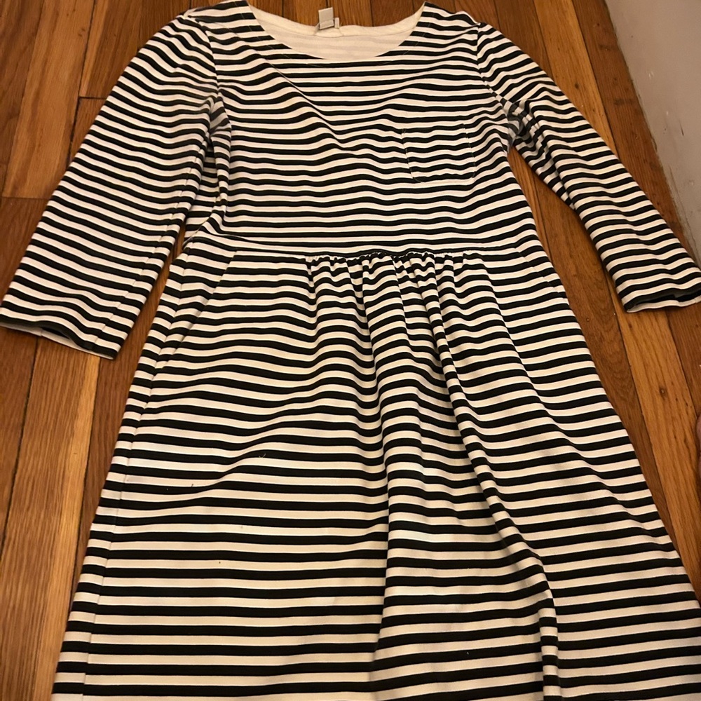 Striped Black and White Dress